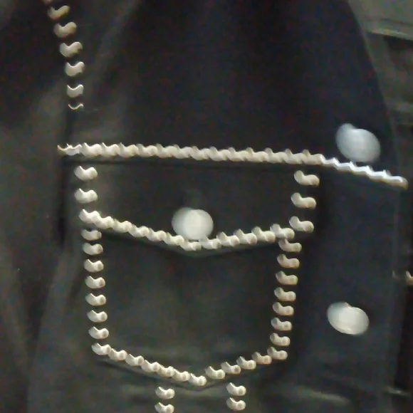 BLK DNM Black Studded Jean Jacket - Picture 3 of 13
